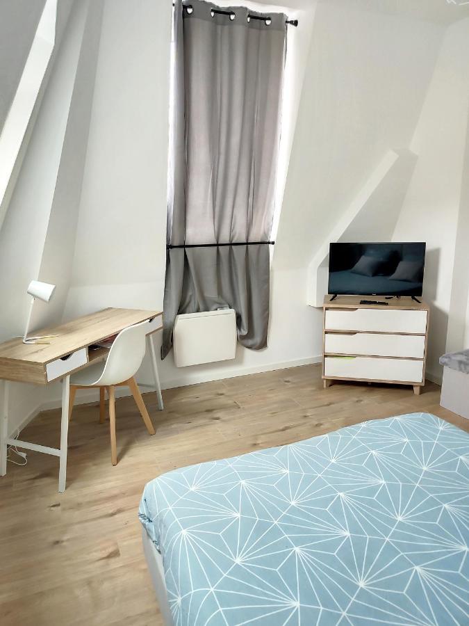 Grand Appart Duplex 6 Pers Gare Wifi Daire Saint-Quentin  Dış mekan fotoğraf