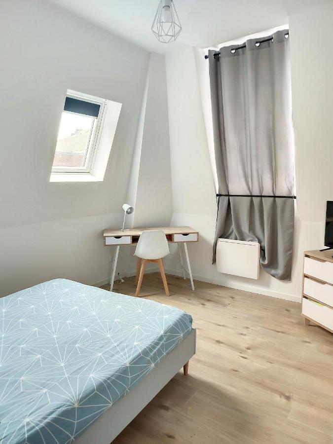 Grand Appart Duplex 6 Pers Gare Wifi Daire Saint-Quentin  Dış mekan fotoğraf