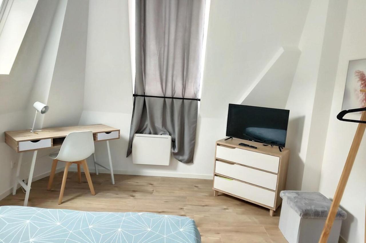 Grand Appart Duplex 6 Pers Gare Wifi Daire Saint-Quentin  Dış mekan fotoğraf